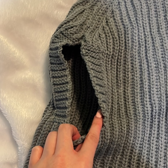 Cape Turtleneck Sweater - Gray - Picture 5 of 5